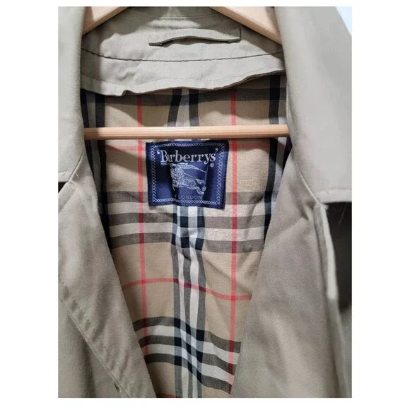 BURBERRY sizeL Trench Coat Liner Belt Nova Check Beige SizeL